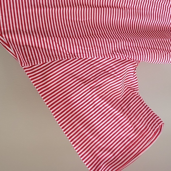 Peter‎ Millar Red and White Striped Polo Shirt Men Size XL - Picture 5 of 6